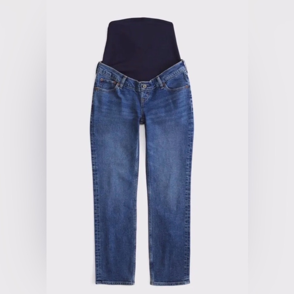 Abercrombie & Fitch Women's maternity straight leg jeans
